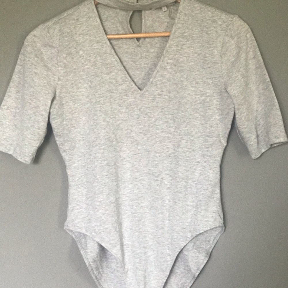 1. State Grey bodysuit